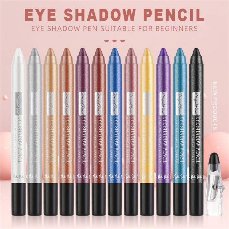 12 Colors Eyeshadow Pencil Set – Waterproof & Long-Wear Eye Crayons