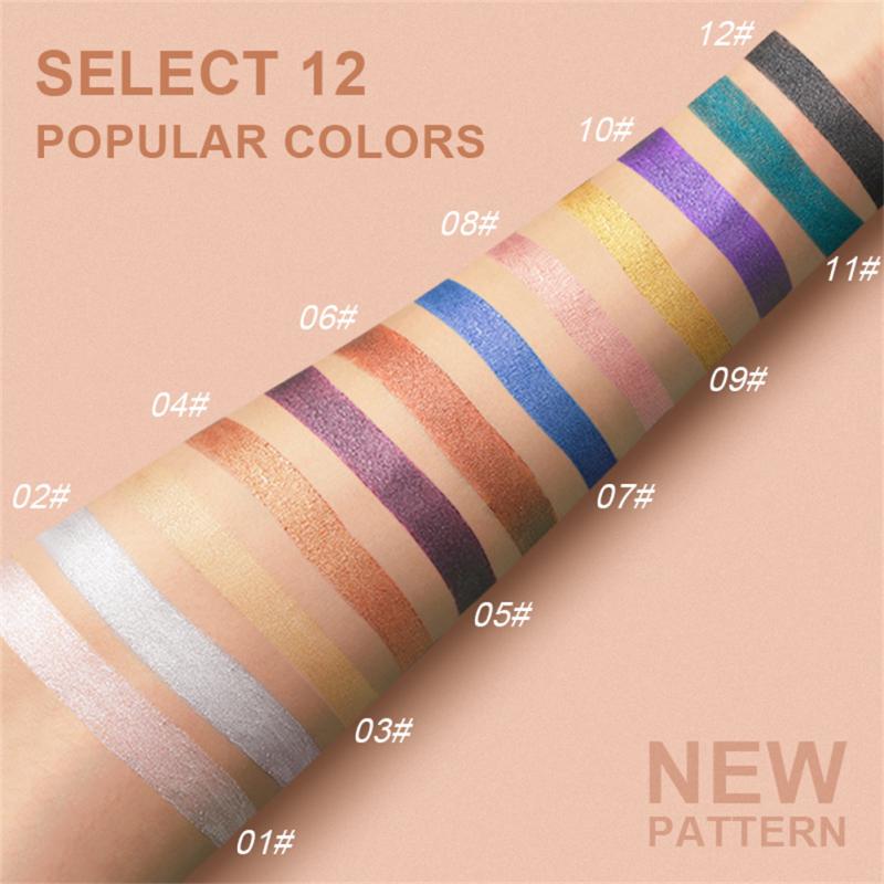 12 Colors Eyeshadow Pencil Set – Waterproof & Long-Wear Eye Crayons